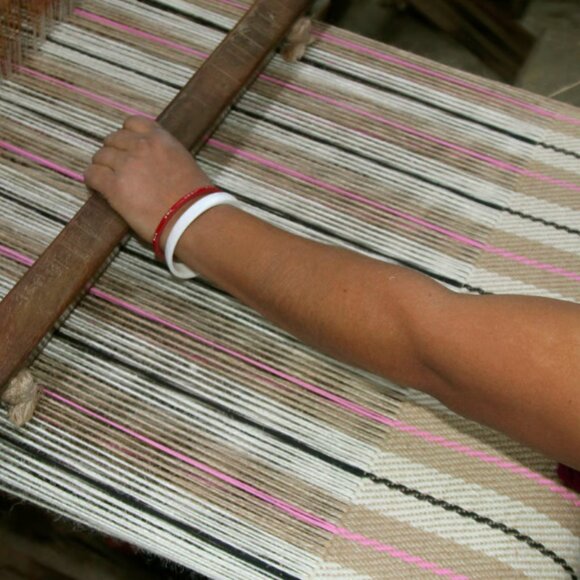 Natural fiber shopping bag IKEA jute and cotton bag - Picture 3 of 4